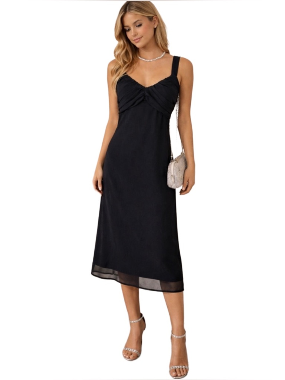 K Studios Black Layered Y2K Dress